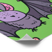 Poster Motifs mignons dessinés à la main sans couture ave (Coin)