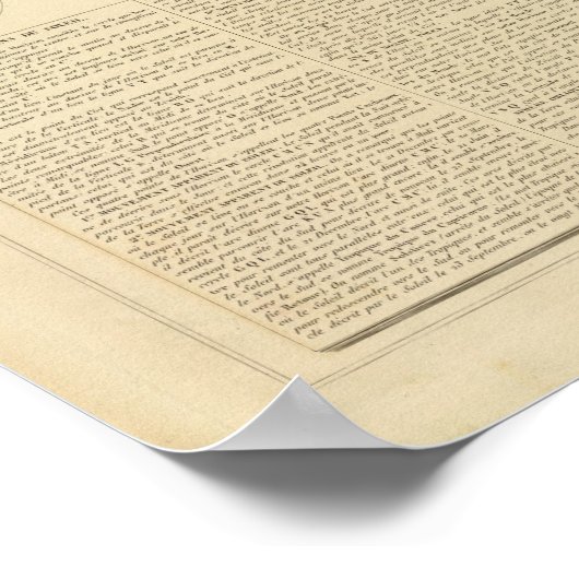 Poster Motions du soleil (Coin)