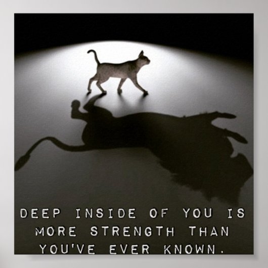 Poster motivant sur la force (Devant)