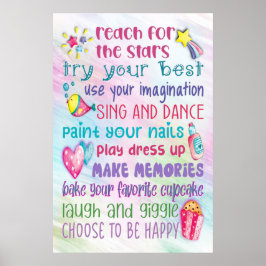 Poster Motivatie offertes van Fun Girl - 24x36