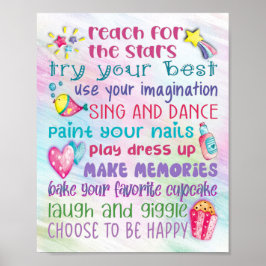 Poster Motivatie offertes voor Fun Girl - 8x10