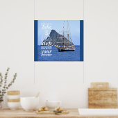 Poster motivatie succes - Dream Building (Keuken)