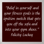 Poster Motivation à l'exercice (Devant)