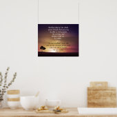 Poster Motivation ascendante inspirante Écriture biblique (Cuisine)