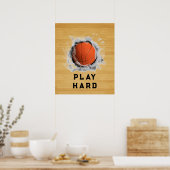Poster Motivation Basket-ball (Cuisine)
