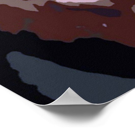 Poster Motivation Blacklight Tiger Eyes Imprimer (Coin)