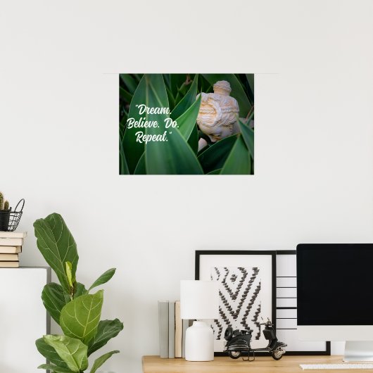 Poster Motivation Bouddha (Bureau à domicile)