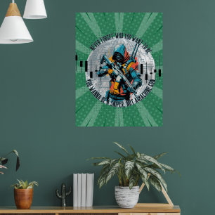 Poster Motivation Commerciale Tireur d'élite Cyberpunk