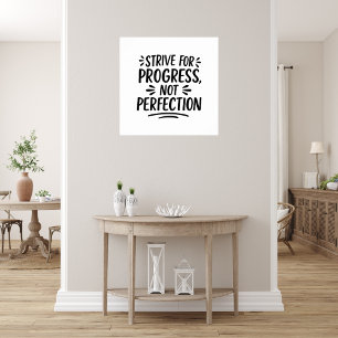 Poster Motivation de citation en noir blanc