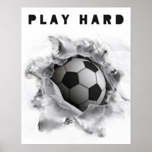 Poster Motivation de joueur de football