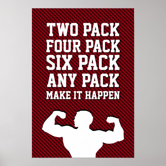 Poster Motivation de la condition physique Citation Nouve (Devant)