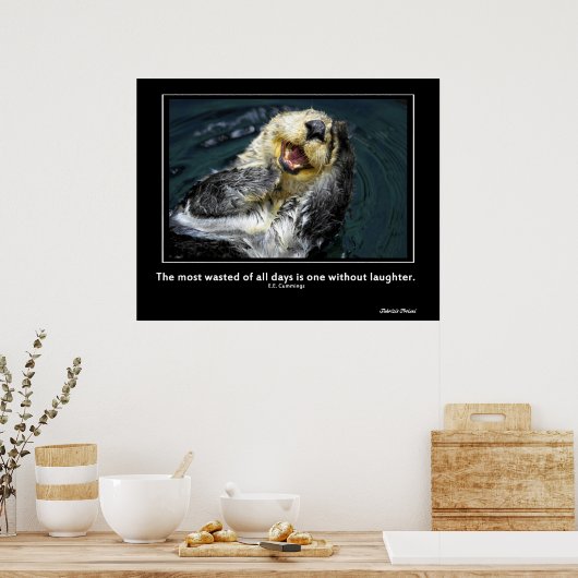 Poster Motivation de la Loupe de mer (Cuisine)