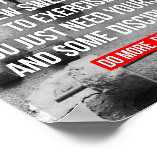 Poster Motivation de la musculation (Coin)