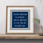 Poster Motivation de la prévention du suicide anti-dépres<br><div class="desc">Produits pour aider à surmonter les pensées suicidaires.</div>