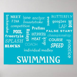 Poster Motivation de l'affiche de natation! ! !