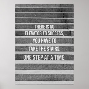 Poster Motivation De L'Énorme - Pas D'Ascenseur Pour Réus