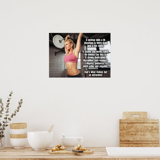 Poster Motivation de l'entraînement (Cuisine)