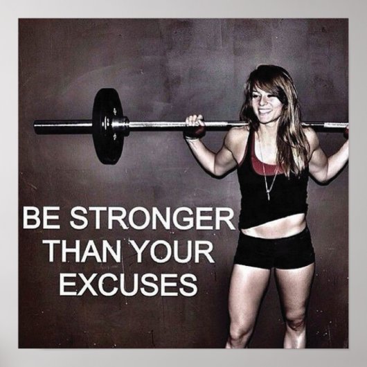 Poster Motivation de l'entraînement (Devant)