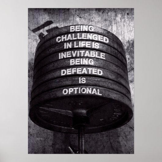 Poster Motivation de l'entraînement (Devant)