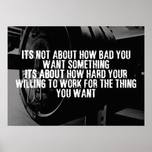 Poster Motivation de l'entraînement (Devant)