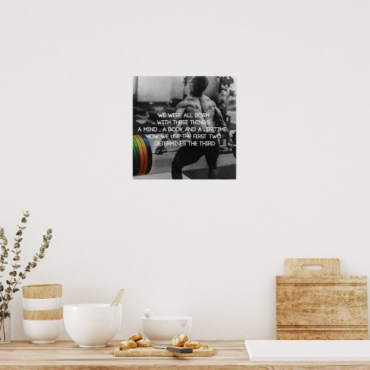 Poster Motivation de l'entraînement (Cuisine)