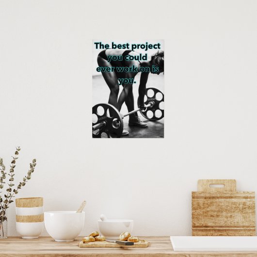 Poster Motivation de l'entraînement (Cuisine)