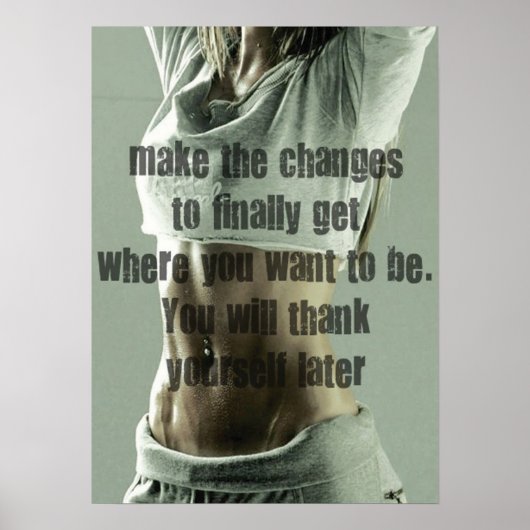 Poster Motivation de l'entraînement (Devant)