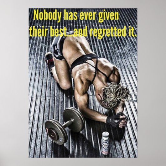 Poster Motivation de l'entraînement (Devant)