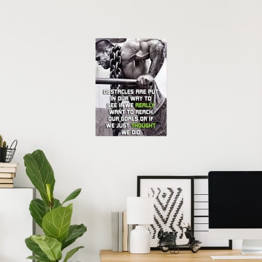 Poster Motivation de l'entraînement (Bureau à domicile)