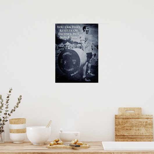 Poster Motivation de l'entraînement (Cuisine)
