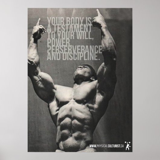Poster Motivation de l'entraînement (Devant)