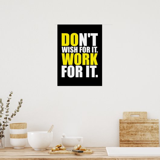 Poster Motivation de l'entraînement (Cuisine)