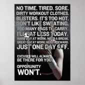 Poster Motivation de l'entraînement (Devant)