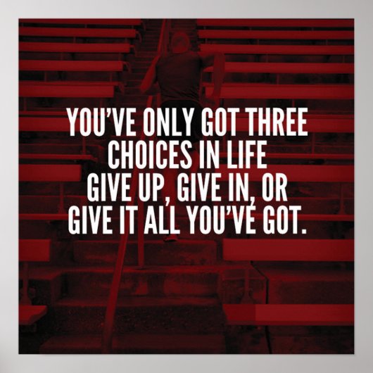 Poster Motivation de l'entraînement (Devant)
