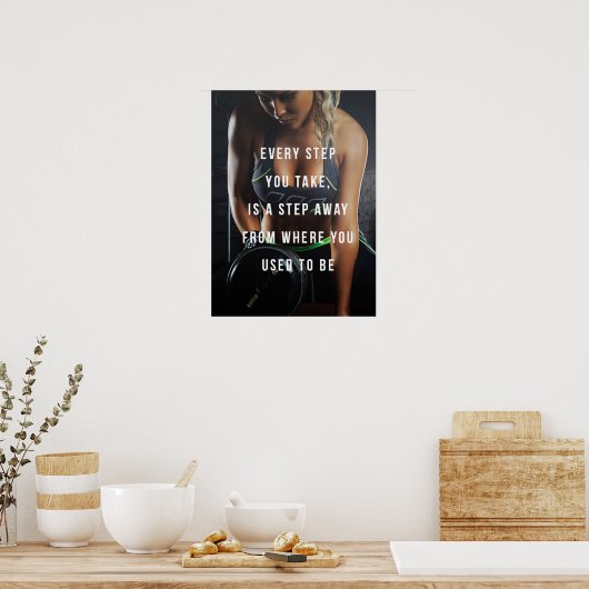 Poster Motivation de l'entraînement (Cuisine)