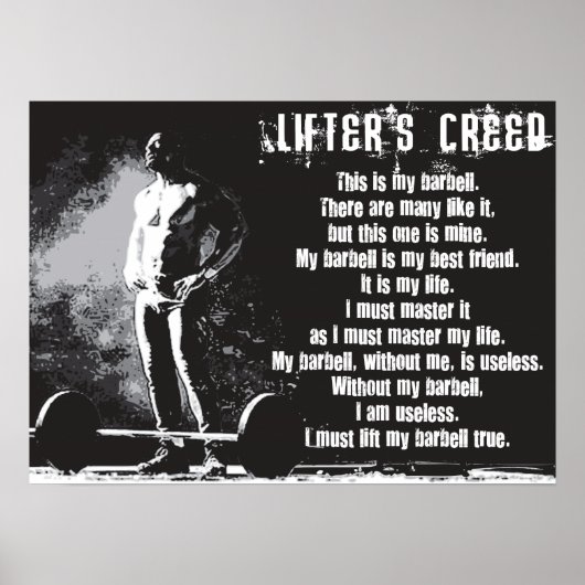 Poster Motivation de l'entraînement (Devant)