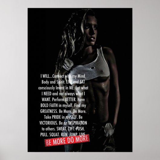 Poster Motivation de l'entraînement (Devant)