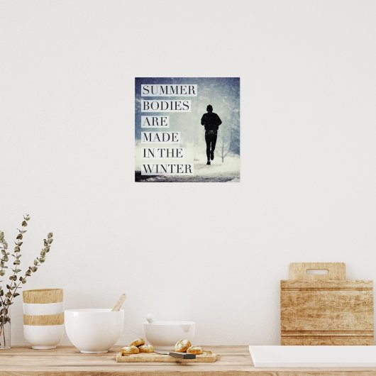 Poster Motivation de l'entraînement (Cuisine)