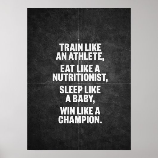 Poster Motivation de l'entraînement (Devant)