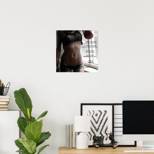 Poster Motivation de l'entraînement (Bureau à domicile)