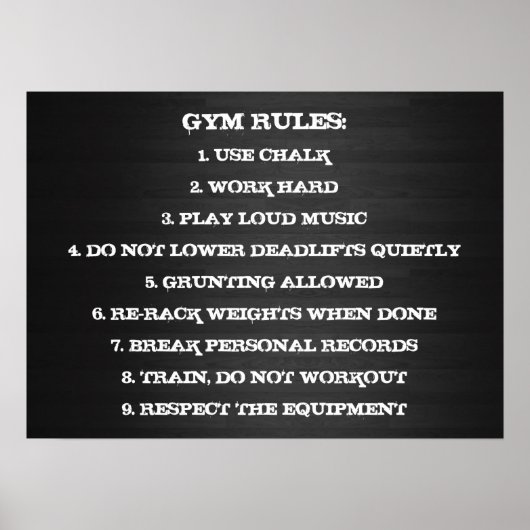 Poster Motivation de l'entraînement (Devant)
