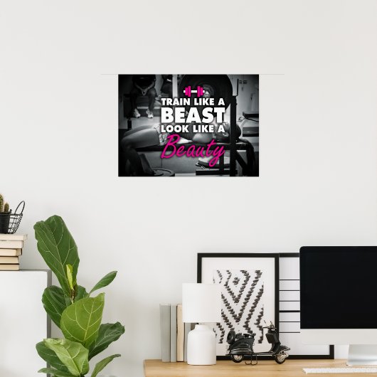 Poster Motivation de l'entraînement (Bureau à domicile)