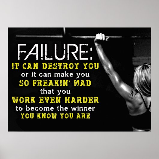 Poster Motivation de l'entraînement (Devant)