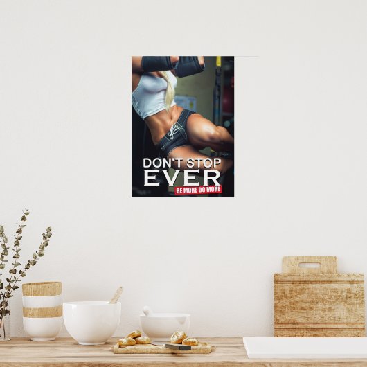 Poster Motivation de l'entraînement (Cuisine)