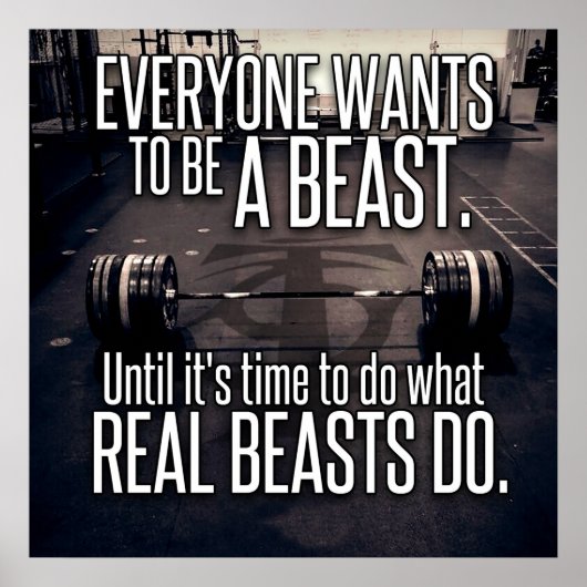 Poster Motivation de l'entraînement (Devant)