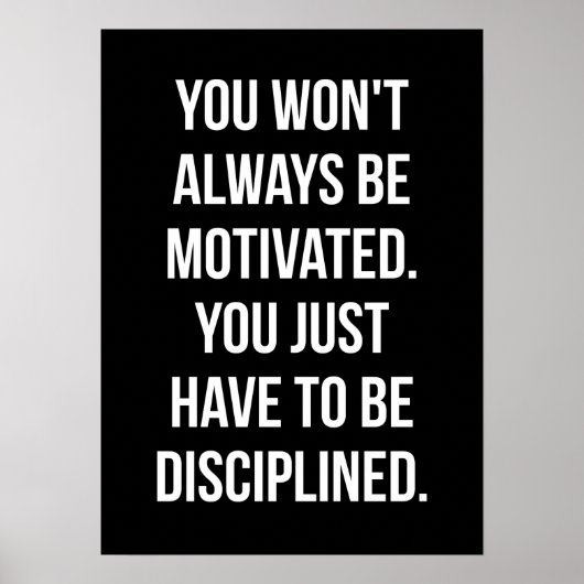 Poster Motivation de l'entraînement (Devant)