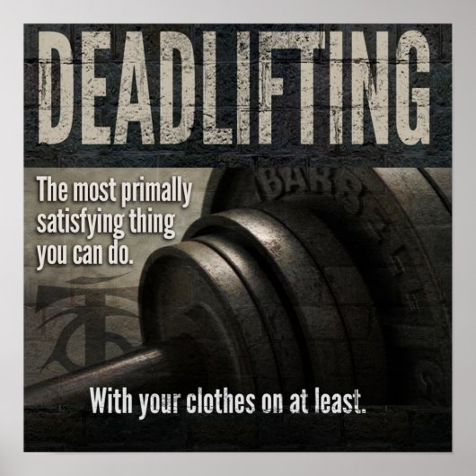 Poster Motivation de l'entraînement (Devant)