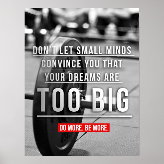 Poster Motivation de l'entraînement (Devant)