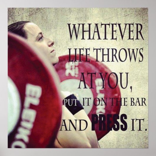 Poster Motivation de l'entraînement (Devant)