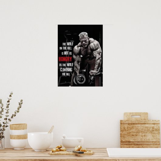 Poster Motivation de l'entraînement (Cuisine)